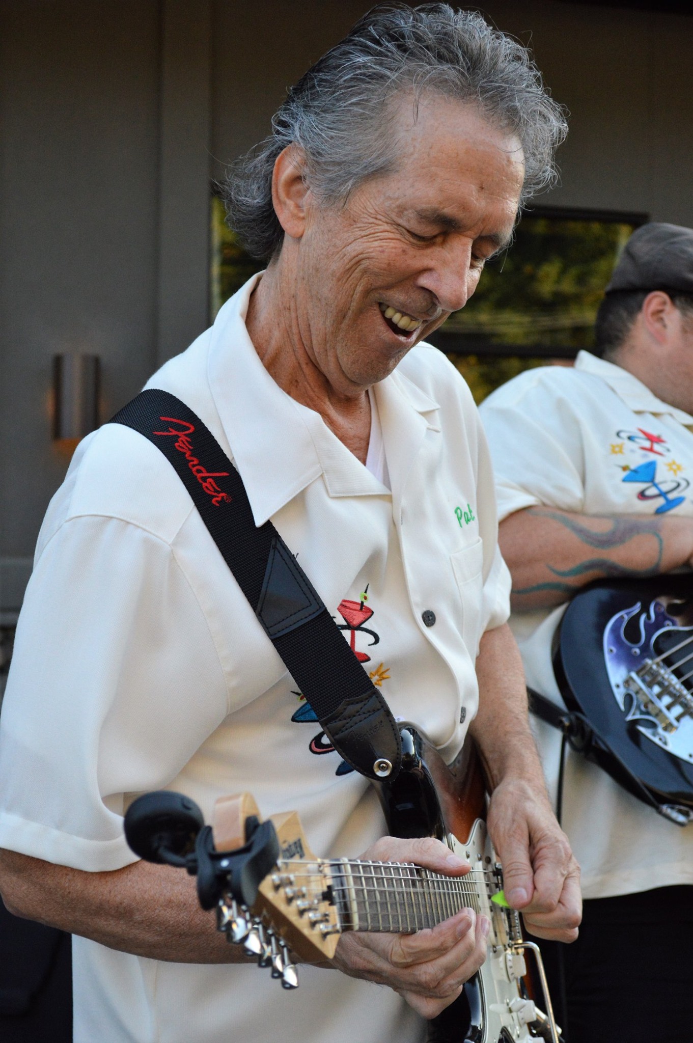 photo of guitarist at concert