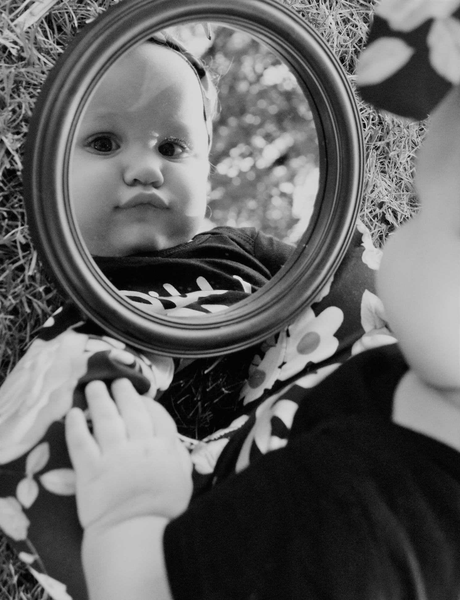 Picture of Child Looking in a Mirror